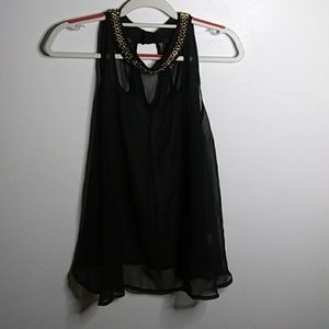Cruise Black sheer top
